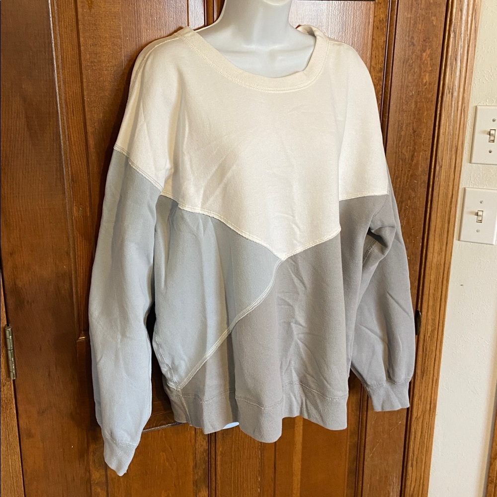 Abercrombie & Fitch Soft Collection Pullover Color Block Sweatshirt Size X Large - Picture 3 of 9